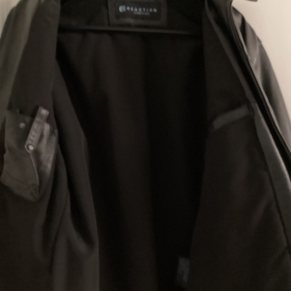 Kenneth Cole Black Leather Jacket Men S - Picture 4 of 5
